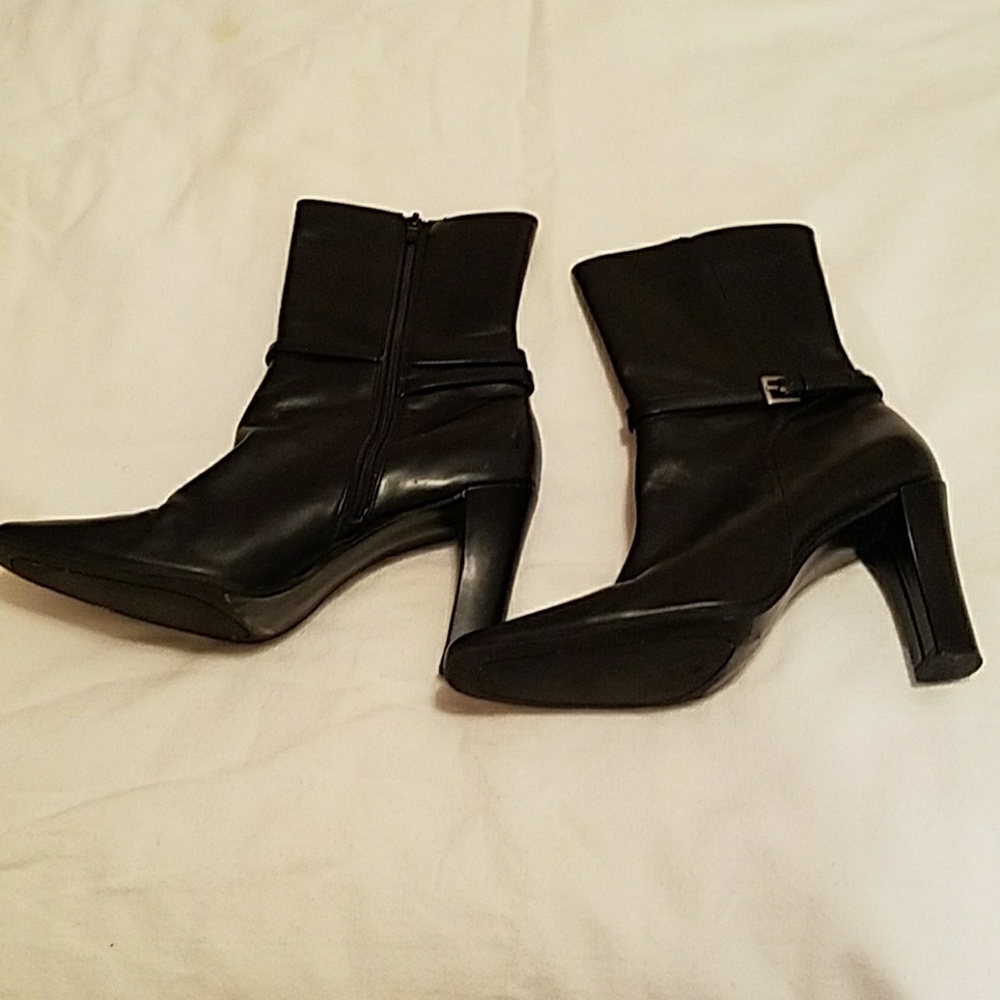 George  leather/ Mid Calf Boots